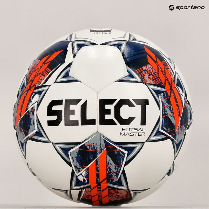 Select Futsal Master Grain V22 футболна топка бяло и синьо 310015 5