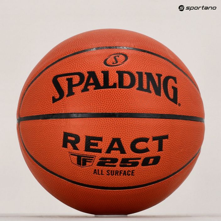 Spalding TF-250 React баскетбол оранжев 76802Z 6