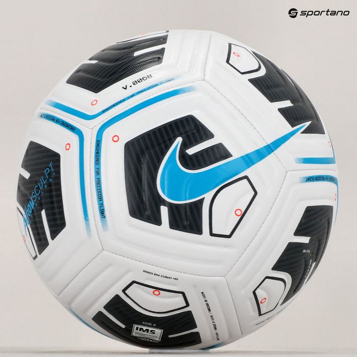 Nike Academy Team 102 футболна топка в бяло черно и синьо CU8047 5
