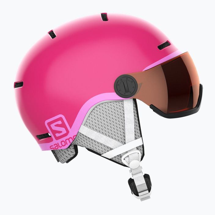 Детска ски каска Salomon Grom Visor S2 розова L39916200 8