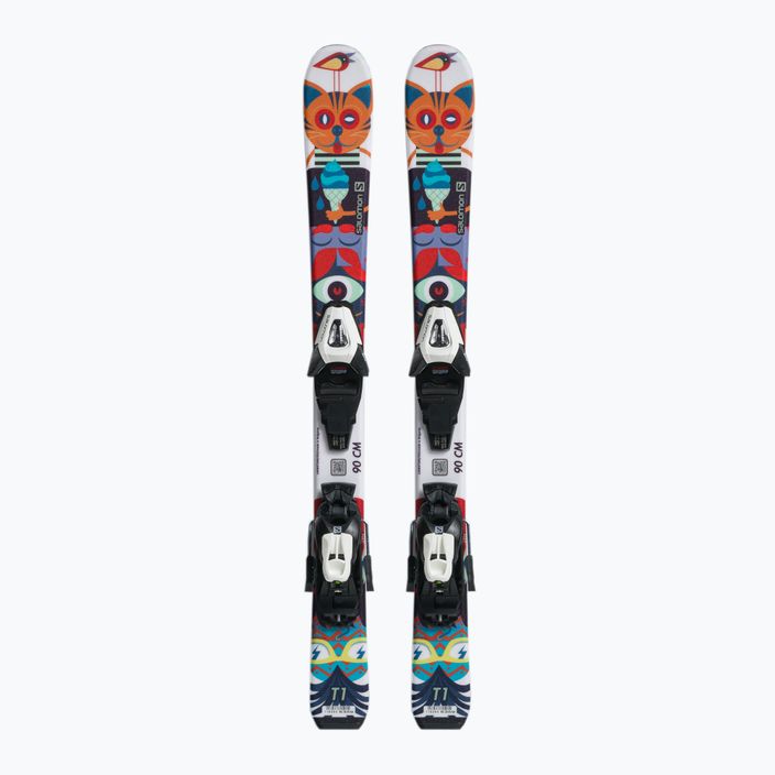 Детски ски за спускане Salomon T1 XS + C5 цвят L40891100