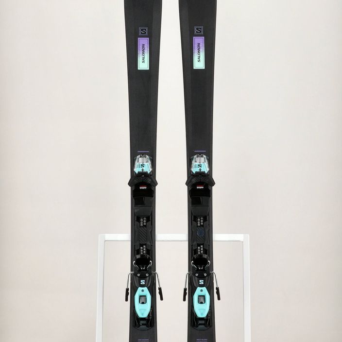 Дамски ски за спускане Salomon S/Max N6 XT + M10 GW black/paisley purple/beach glass 13