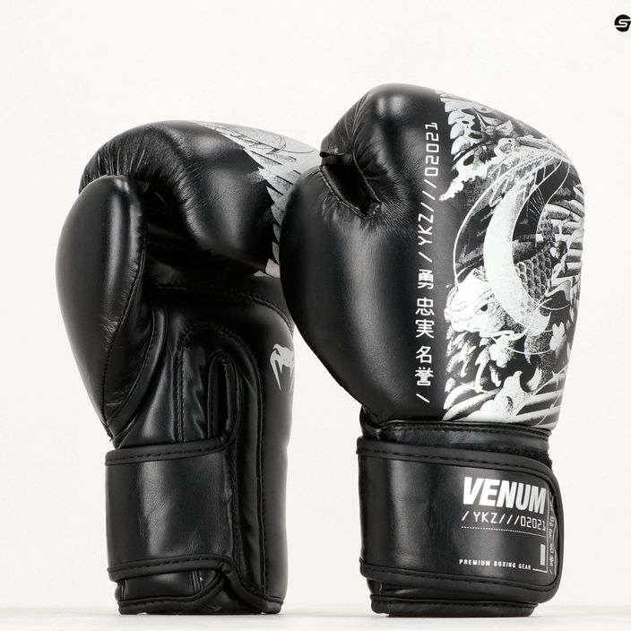 Venum YKZ21 Boxing черни/бели детски боксови ръкавици 12