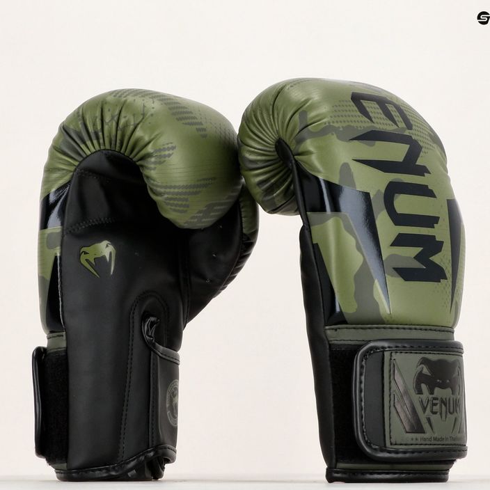 Боксови ръкавици Venum Elite каки камуфлаж 11