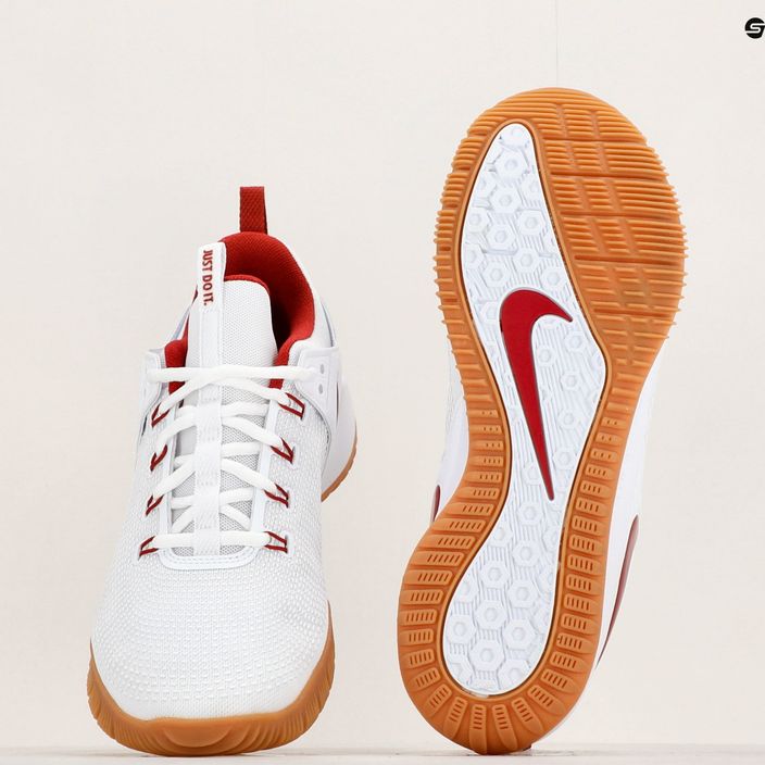Nike Air Zoom Hyperace 2 LE бели/отборно малинови бели обувки за волейбол 8