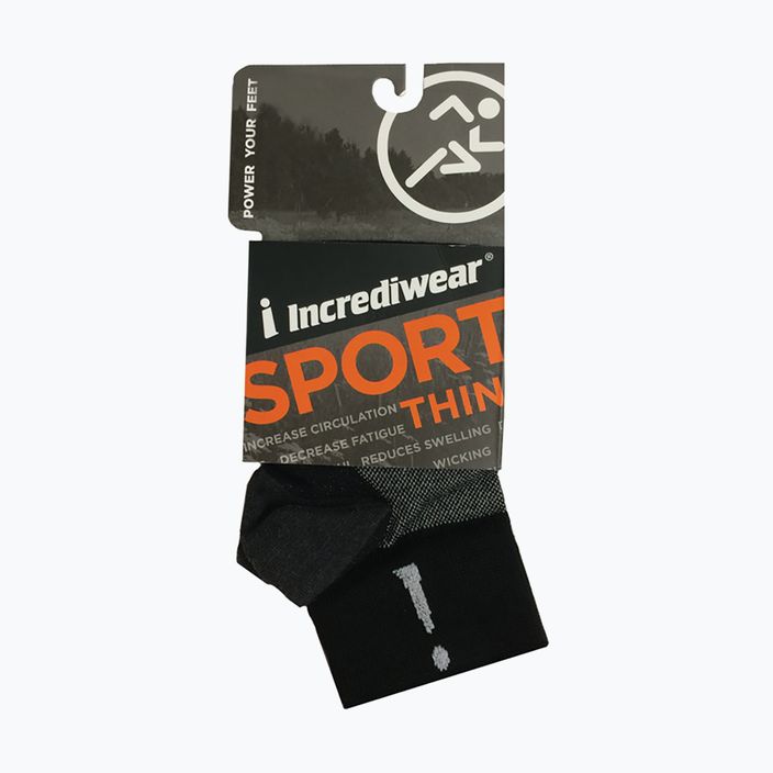 Incrediwear Спортни тънки чорапи за компресия черни BP202 3