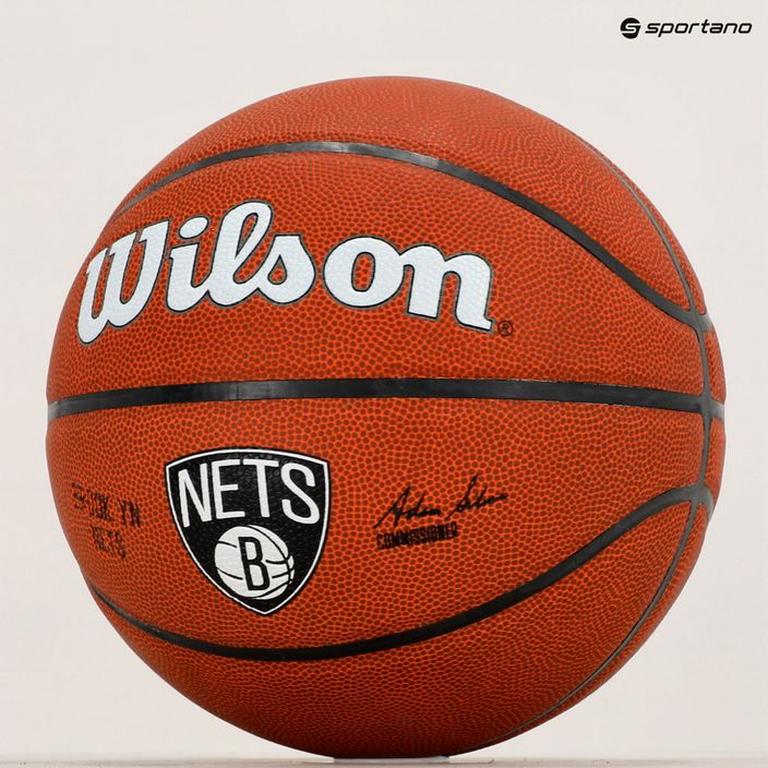 Wilson NBA Team Alliance Brooklyn Nets баскетбол кафяв WTB3100XBBRO 6