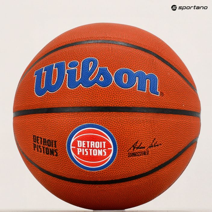 Wilson NBA Team Alliance Detroit Pistons баскетбол кафяв WTB3100XBDET 6