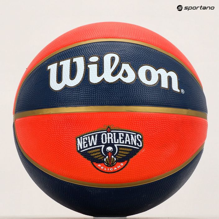 Wilson NBA Team Tribute New Orleans Pelicans Баскетболна топка Maroon WTB1300XBNO 7