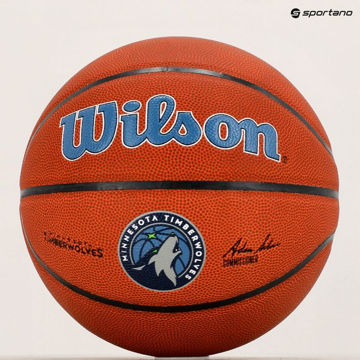 Wilson NBA Team Alliance Minnesota Timberwolves баскетбол кафяв WTB3100XBMIN 6