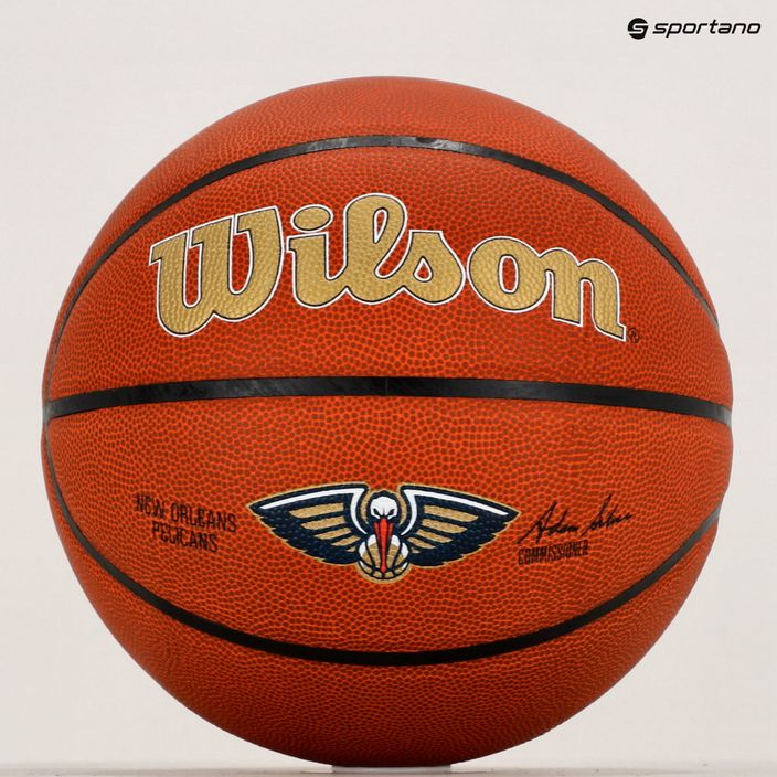 Wilson NBA Team Alliance New Orleans Pelicans баскетбол кафяв WTB3100XBBNO 6