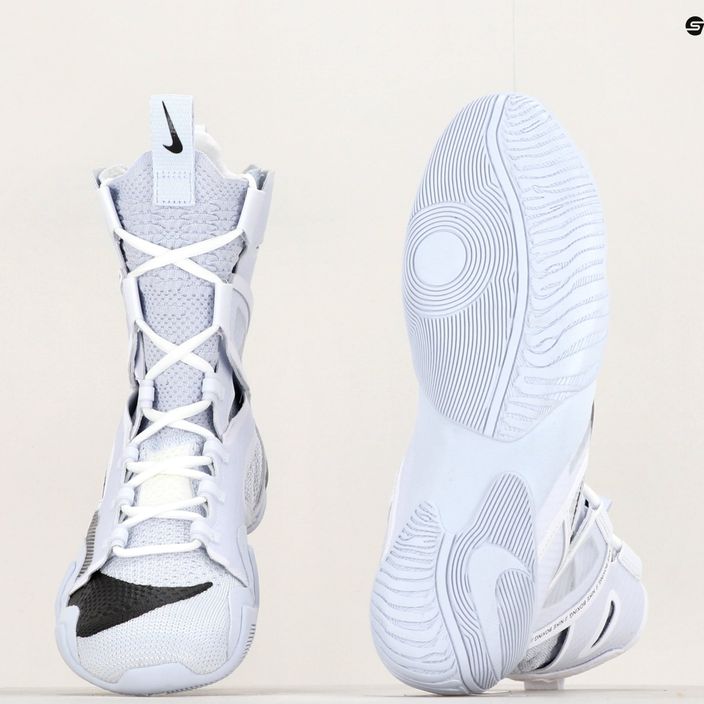 Nike Hyperko 2 бели/черни/футболни сиви боксови обувки 12