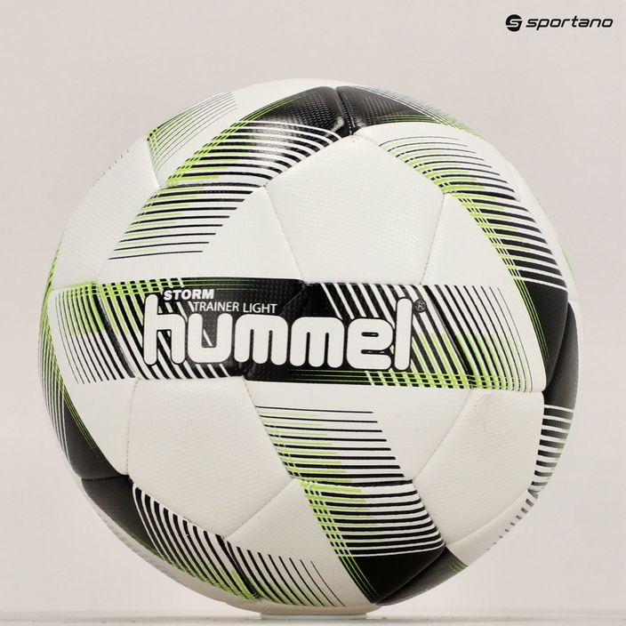 Hummel Storm Trainer Light FB футболна топка бяло/черно/зелено размер 4 6