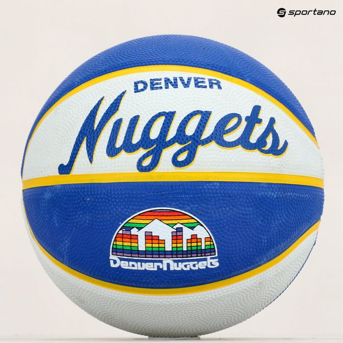 Wilson NBA Team Retro Mini Denver Nuggets баскетбол син WTB3200XBDEN 5