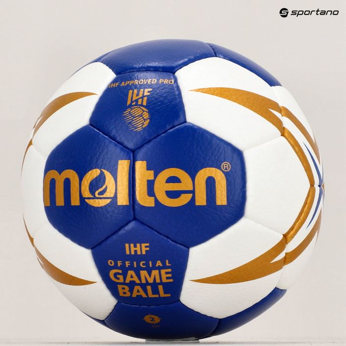 Molten handball H2X5001-BW IHF синьо/бяло размер 2 4