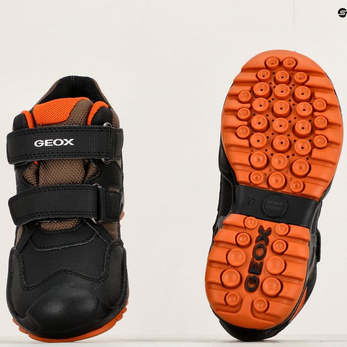 Geox New Savage Abx юношески обувки черно/тъмно оранжево 15