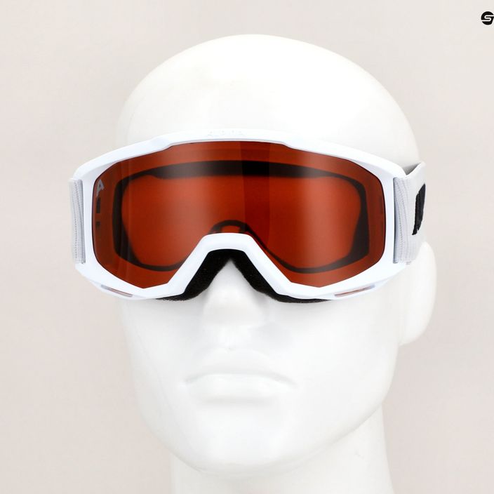 Детски очила за ски Alpina Piney white matt/orange 5