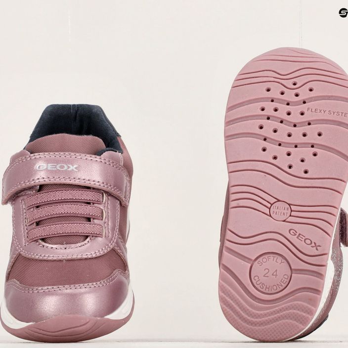 Детски обувки Geox Rishon тъмно розово/насиво 15