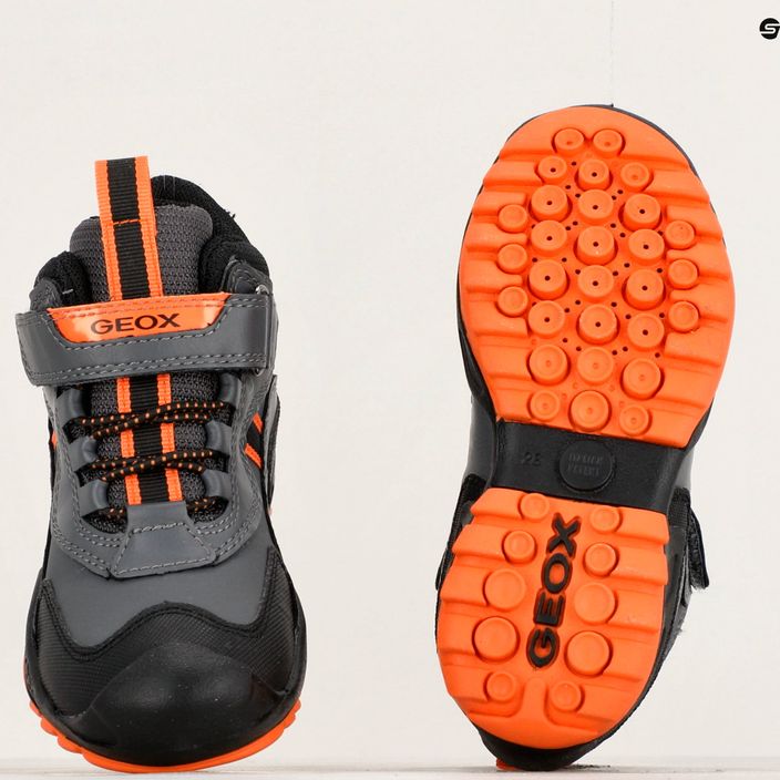 Geox New Savage Abx юношески обувки тъмно сиво/оранжево 15