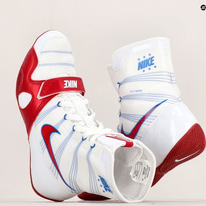 Боксови обувки Nike Hyperko MP бяло/червено 8