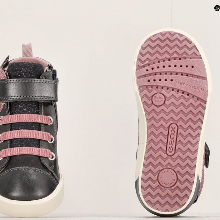 Детски обувки Geox Kilwi тъмно сиво/розово 16