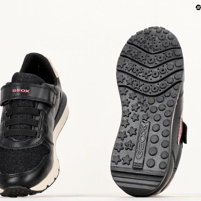Детски обувки Geox Fastics черно/тъмно розово 15