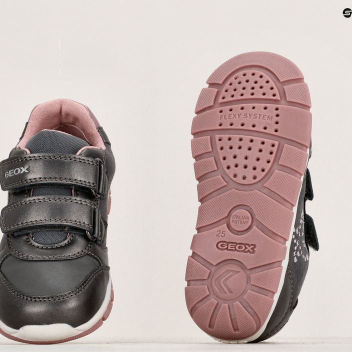 Детски обувки Geox Heira тъмно сиво/тъмно розово 15
