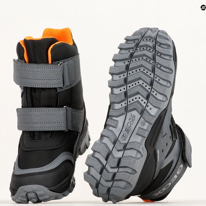 Обувки Geox Himalaya Abx junior черни/оранжеви 15