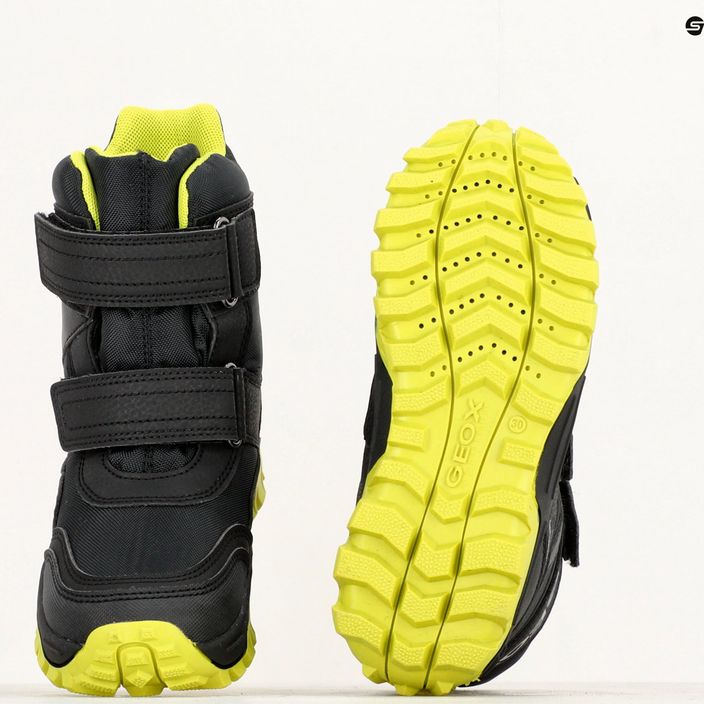 Geox Himalaya Abx юношески обувки черно/светло зелено 15