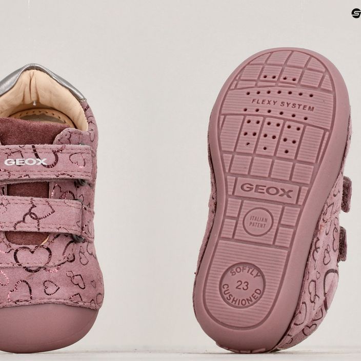 Детски обувки Geox Tutim тъмно розово/сребристо 15