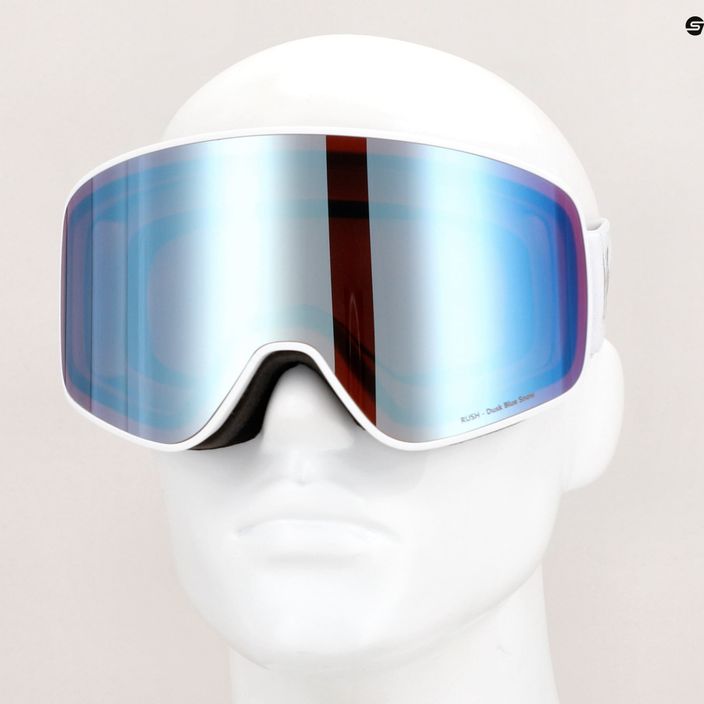 Огледални ски очила Red Bull SPECT Rush matt white/white/red/dusk blue 4