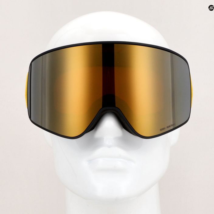 Ски очила Red Bull SPECT Rush матово черно/черно/оранжево/златно огледало 4