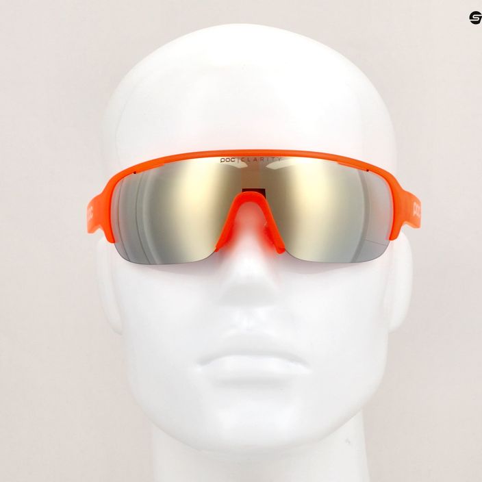 POC Do Half Blade флуоресцентно оранжеви полупрозрачни очила за колоездене 10