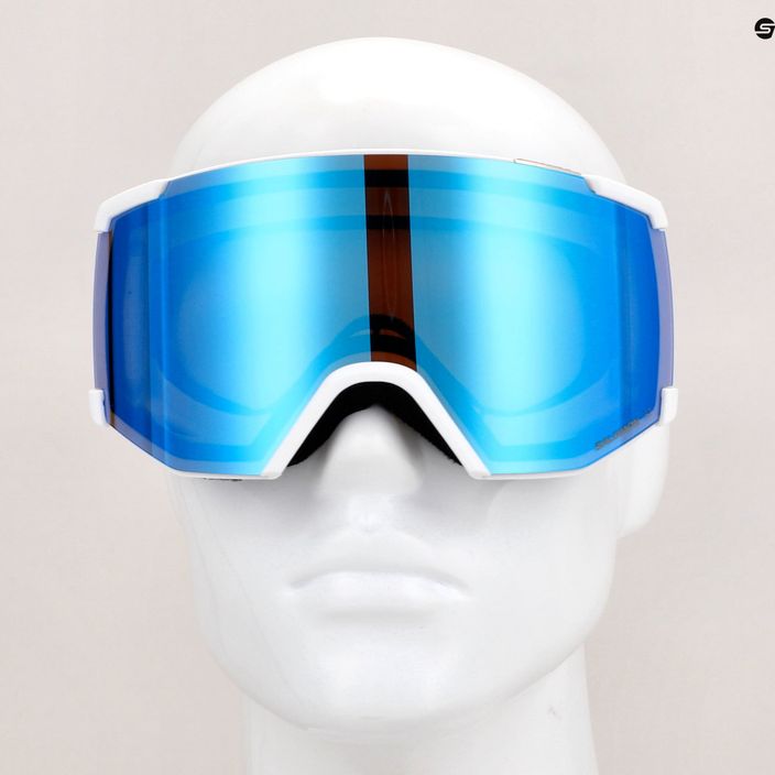 Ски очила Salomon S/View бели/средно сини 3