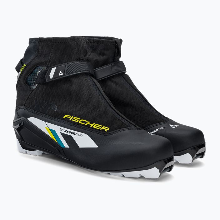 Fischer XC Comfort Pro ботуши за ски бягане черни/жълти S20920 4