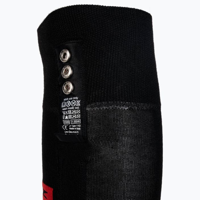 Скарпети LENZ Комплект Heat Sock 5.0 Toe Cap + Lithium Pack RCB czarne 1200 4