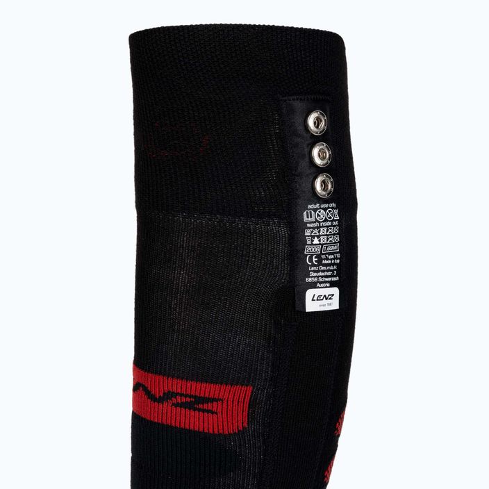 Скарпети LENZ Комплект Heat Sock 5.0 Toe Cap + Lithium Pack RCB czarne 1200 6
