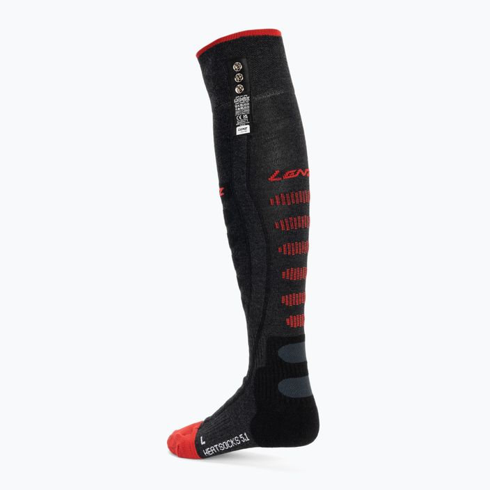 LENZ отопляеми ски чорапи Heat Sock 5.1 Toe Cap Regular Fit сиво-червен 1070 2
