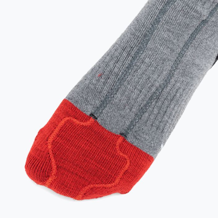 Lenz Heat Sock 5.1 Toe Cap Slim Fit сиви/червени ски чорапи 4