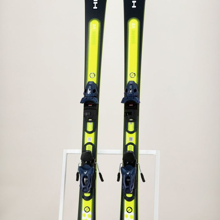 HEAD Shape e-V8 SW AMT-PR + PR 11 тъмно сини/неоново жълти ски за спускане 8