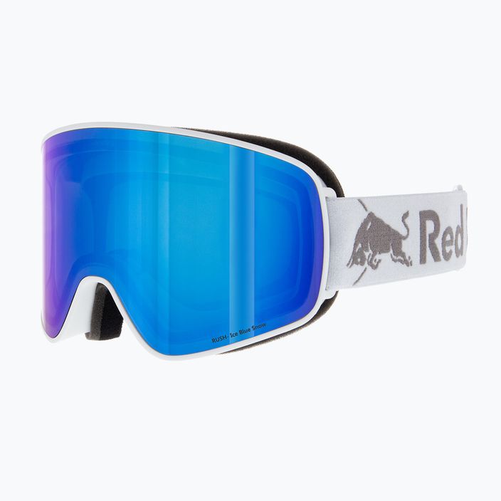 Огледални ски очила Red Bull SPECT Rush matt white/white/red/dusk blue