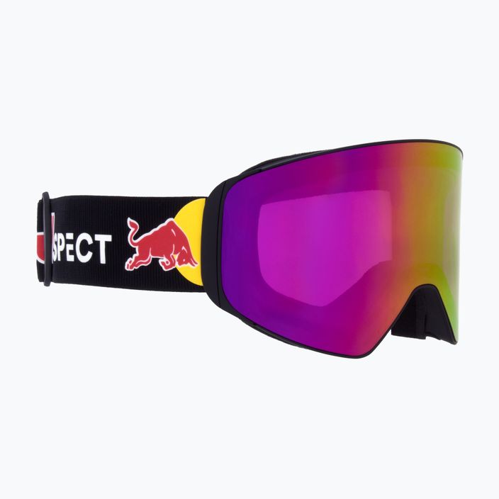 Ски очила Red Bull SPECT Jam S2 + резервни лещи S2 матово черно/лилаво/бургундско огледало/облачен сняг