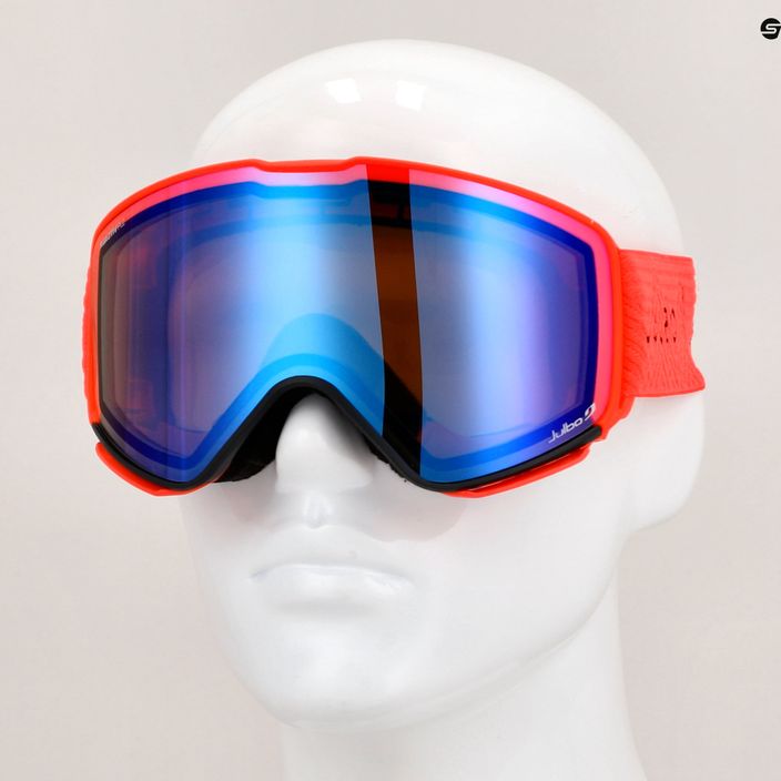 Julbo Quickshift Reactiv Поляризирани червени/блестящо сини очила за ски 7