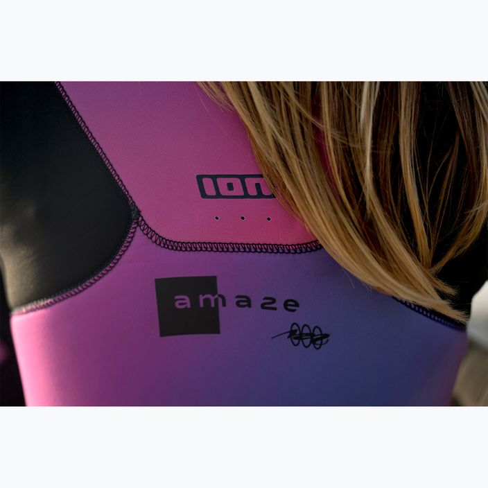 Дамски хидрокостюм ION Amaze Core 4/3 с цип отпред, розов градиент 11