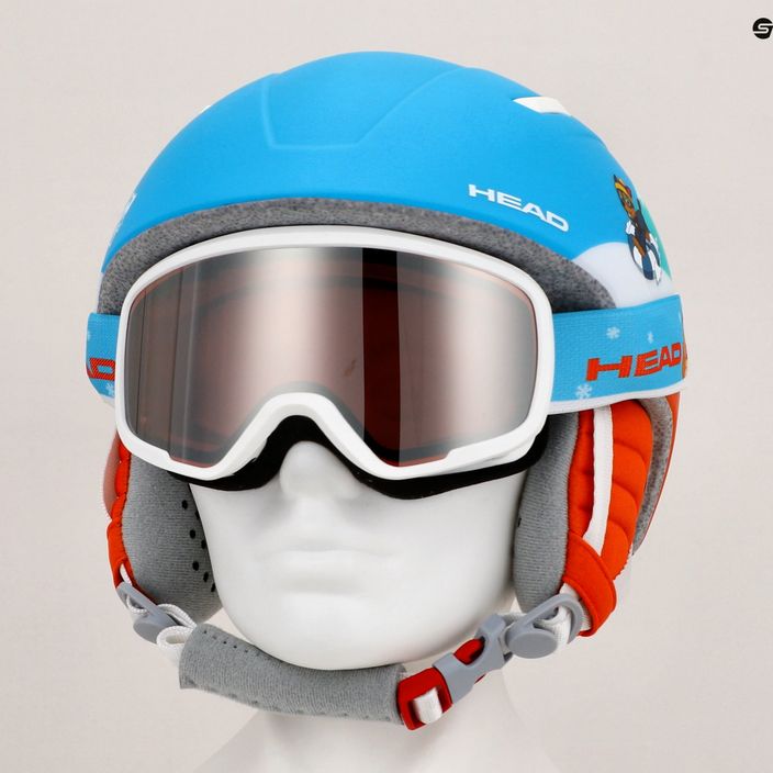 Детска ски каска HEAD Mojo Set Paw + Goggles blue 9