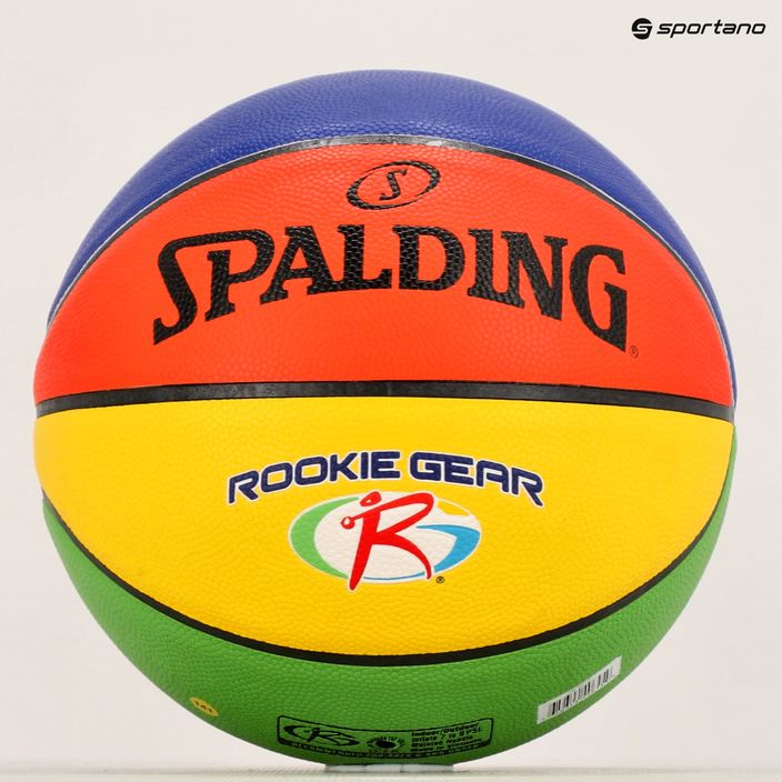 Spalding Rookie Gear Кожен многоцветен баскетболен размер 5 5