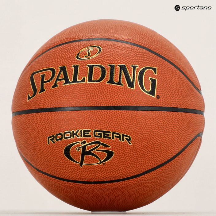 Spalding Rookie Gear Кожен баскетболен оранжев размер 5 5