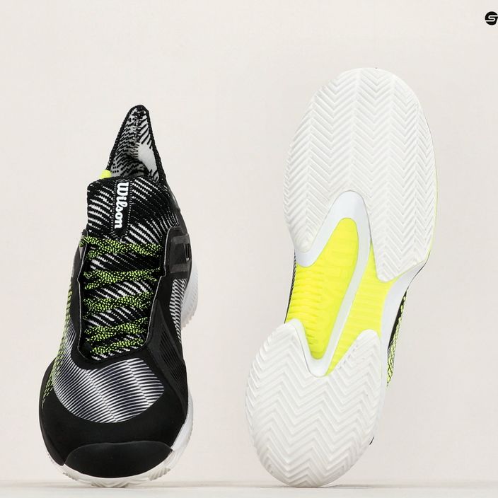Мъжки обувки за тенис Wilson Kaos Rapide STF Clay white/black/safety yellow 9