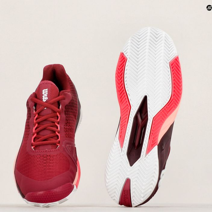 Дамски обувки за тенис Wilson Rush Pro 4.0 Clay beet red/white/tropical peach 9