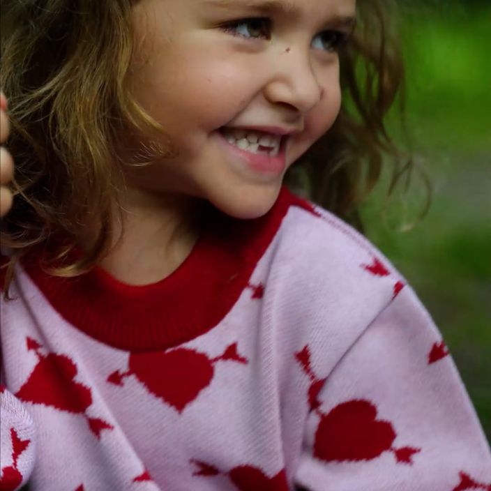 Детски пуловер KID STORY Merino sweet heart 9